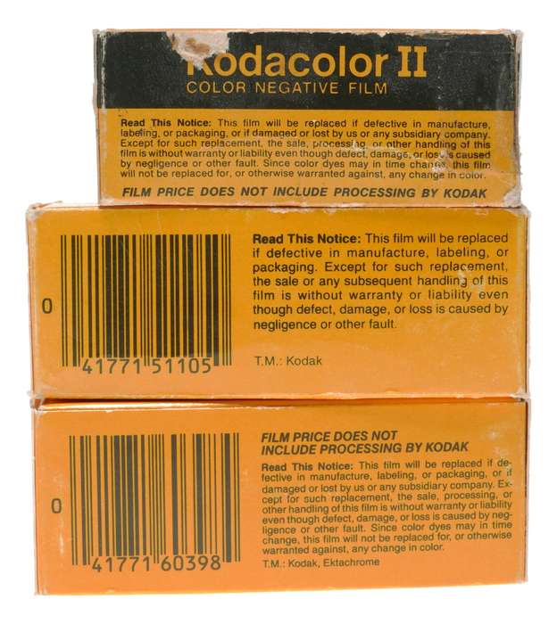 Kodak Kodacolor II C127 Film TP120 Black White Ektachrome 50 Tungsten