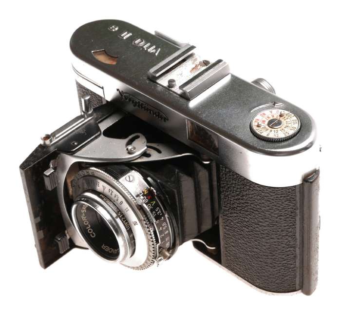 Voigtlander Vito IIa Vintage folding camera outfit case manual