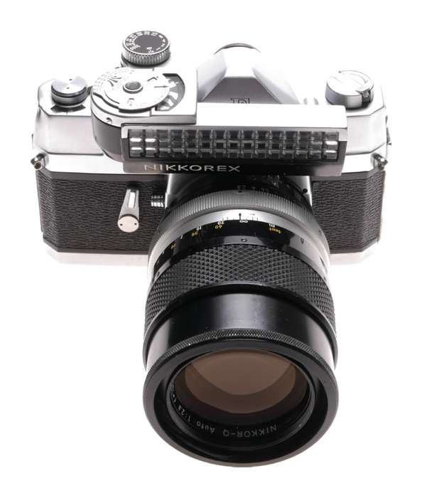Nikkorex rare Nikon SLR classic film camera Nikkor-Q 2.8 f=135mm lens
