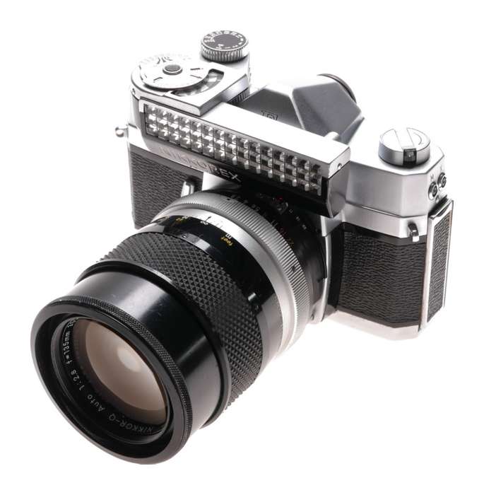 Nikkorex rare Nikon SLR classic film camera Nikkor-Q 2.8 f=135mm lens