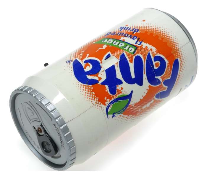 Fanta soda can vintage film camera spy toy unusual collectible - Sada can