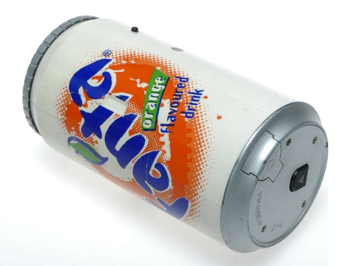 Fanta soda can vintage film camera spy toy unusual collectible - Sada can