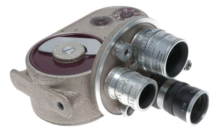 B H Double run eight 605 retro turret camera 8mm Bell Howell