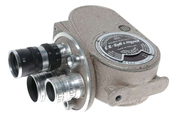 B H Double run eight 605 retro turret camera 8mm Bell Howell
