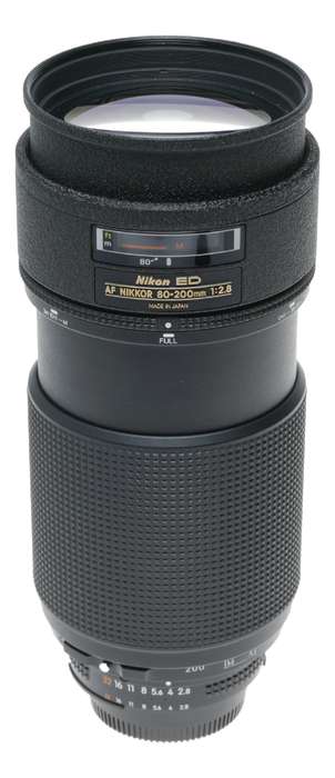 Nikon ED AF Nikkor 80-200mm 1:2.8 SLR Zoom lens caps cased