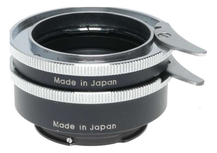 Topcon No.1 and No.2 lens adapter mount extension tube rings