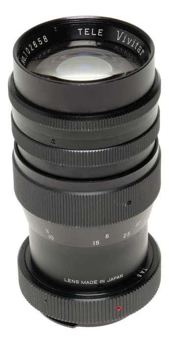 Tele Vivitar 1:3.5 f=135mm vintage film camera lens 3.5/135 mm