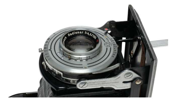 Baldalux folding camera 120 medium format film 4.5/105mm Radionar