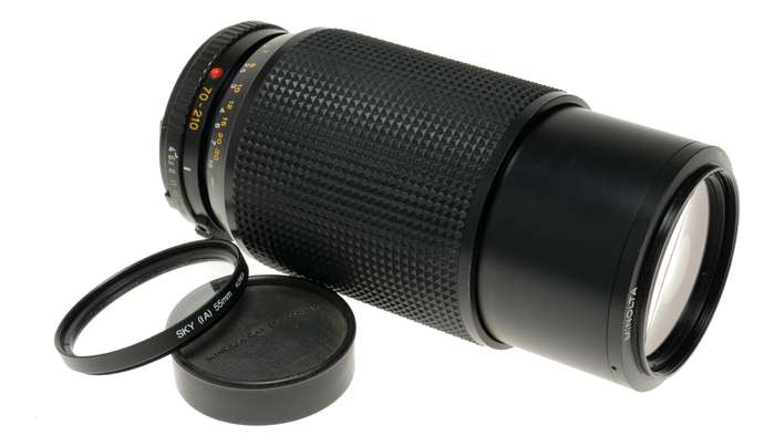 Minolta MD Zoom 70-210mm 1:4 SLR retro vintage optics