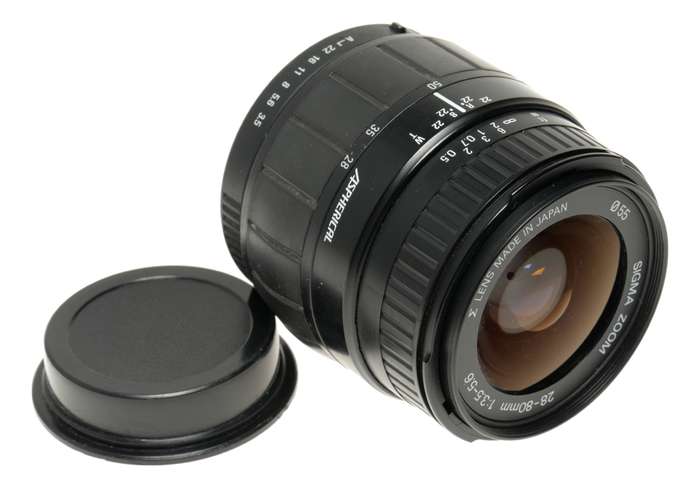 Sigma Zoom 28-80mm 1:3.5-5.6 Aspherical vintage SLR film lens