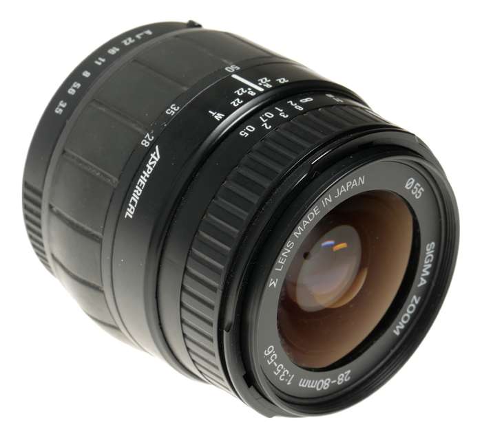 Sigma Zoom 28-80mm 1:3.5-5.6 Aspherical vintage SLR film lens