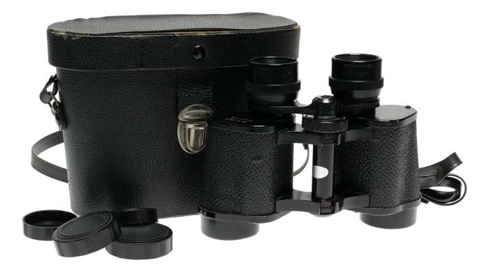 Bisley Delux 8x30 Binoculars cased caps strap complete set