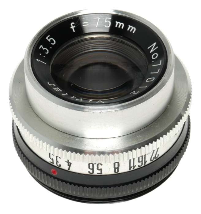 Vivitar 1:3.5 f=75mm Enlarging lens 39mm thread mount screw type
