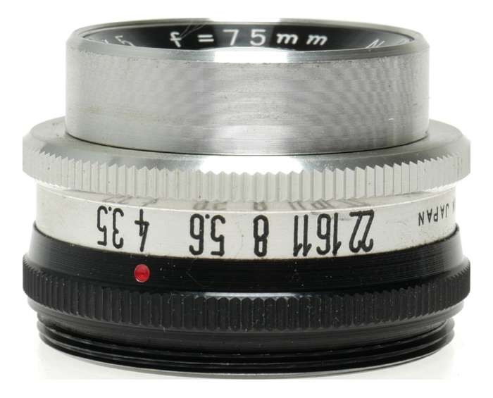 Vivitar 1:3.5 f=75mm Enlarging lens 39mm thread mount screw type