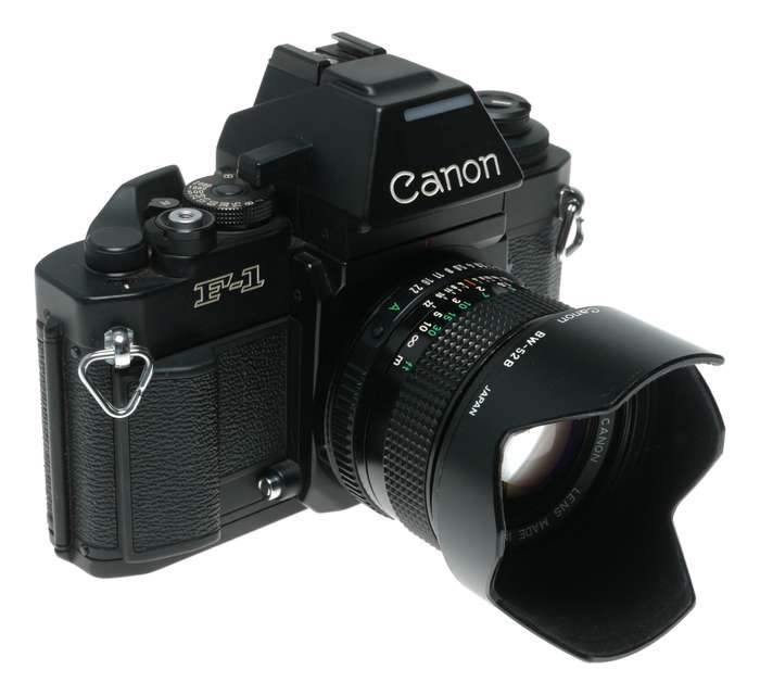 Canon F-1 35mm film SLR camera 1.4/50 FD macro tele Zoom lenses motor drive instructions