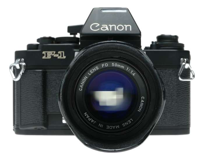 Canon F-1 35mm film SLR camera 1.4/50 FD macro tele Zoom lenses motor drive instructions