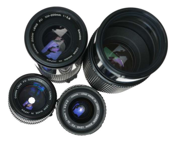 Canon F-1 35mm film SLR camera 1.4/50 FD macro tele Zoom lenses motor drive instructions