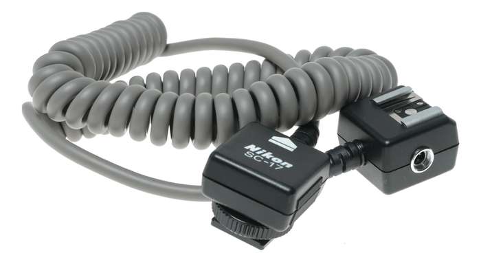Nikon SC-17 TTL camera flash hot shoe extension remote cord cable excellent