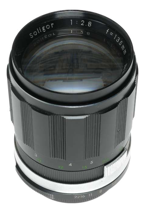 Soligor 1:2.8 135mm camera tele lens P mount M42 Universal Pentax Praktica