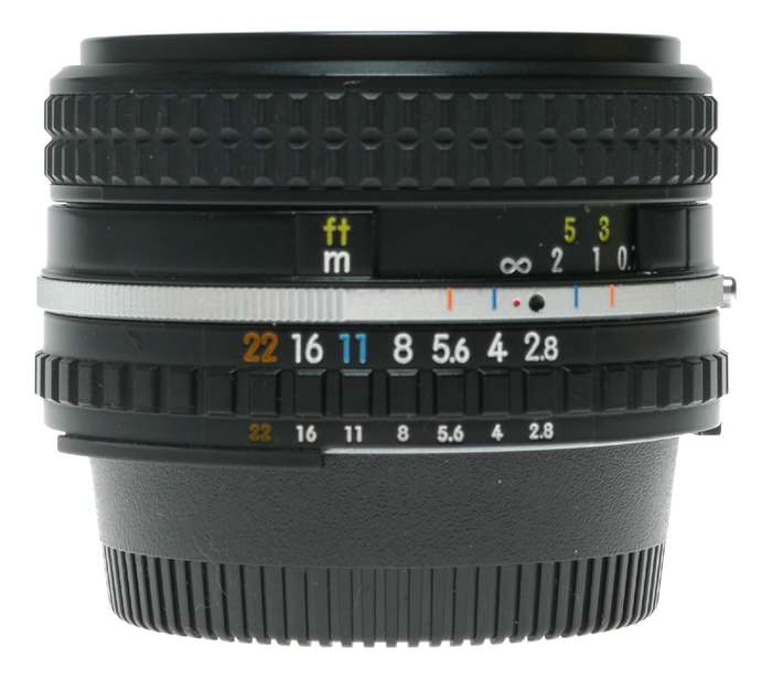 Nikon 1:2.8 28mm Series E camera wide angle lens