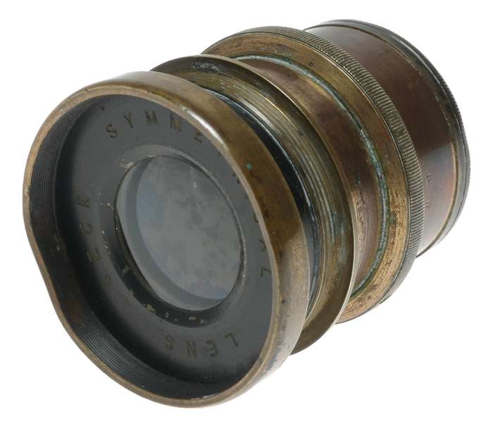 Beck Symmetrical f8 antique brass lens with internal aperture