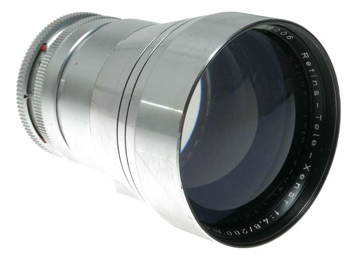 Schneider Kodak Retina-Tele-Xenar reflex camera telephoto lens f:4.8/200mm