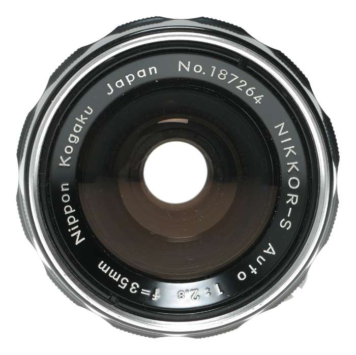 Nippon Kogaku Nikkor-S Auto 1:2.8 f=35mm wide angle camera lens