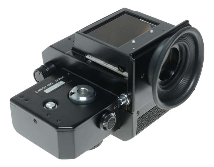 Canon T Booster Finder for F-1 35mm film SLR camera in keeper