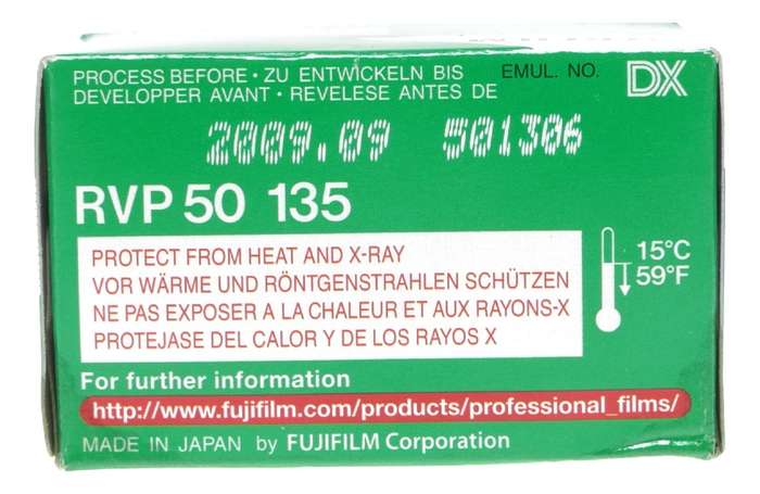 Fujifilm Fujichrome Velvia 50 professional daylight expired film