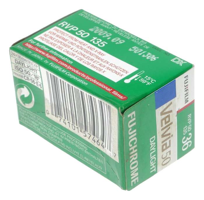 Fujifilm Fujichrome Velvia 50 professional daylight expired film