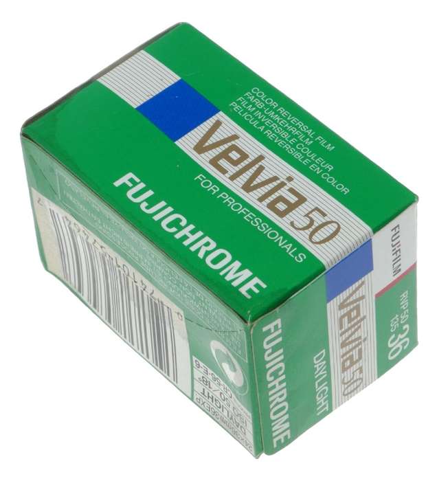Fujifilm Fujichrome Velvia 50 professional daylight expired film
