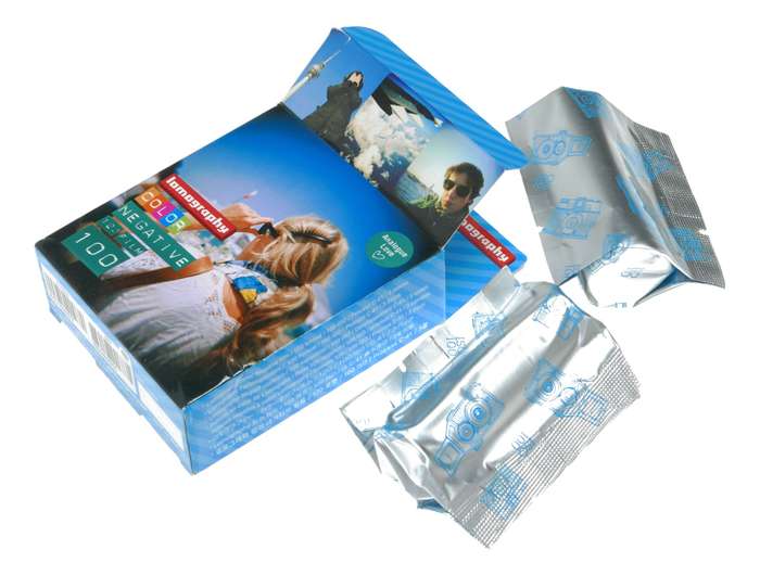Lomography Color Negative 120 Film Sealed Expired x2 Spools in Box