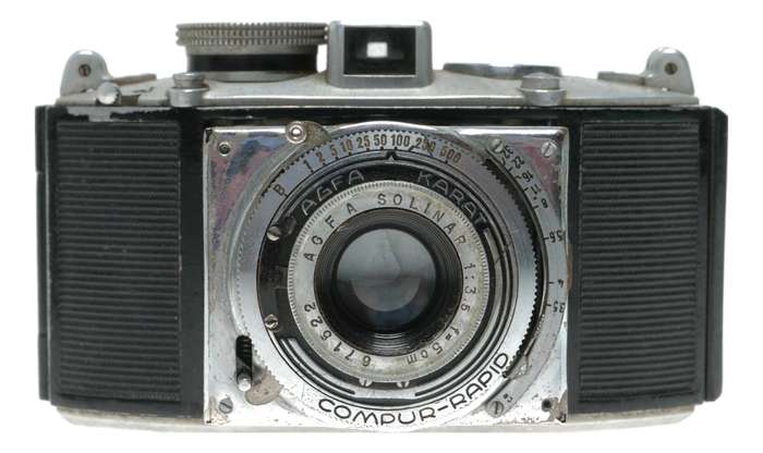 Agfa Karat 3.5 Folding 35mm Cartridge Film Camera Solinar 1:3.5 f=5cm