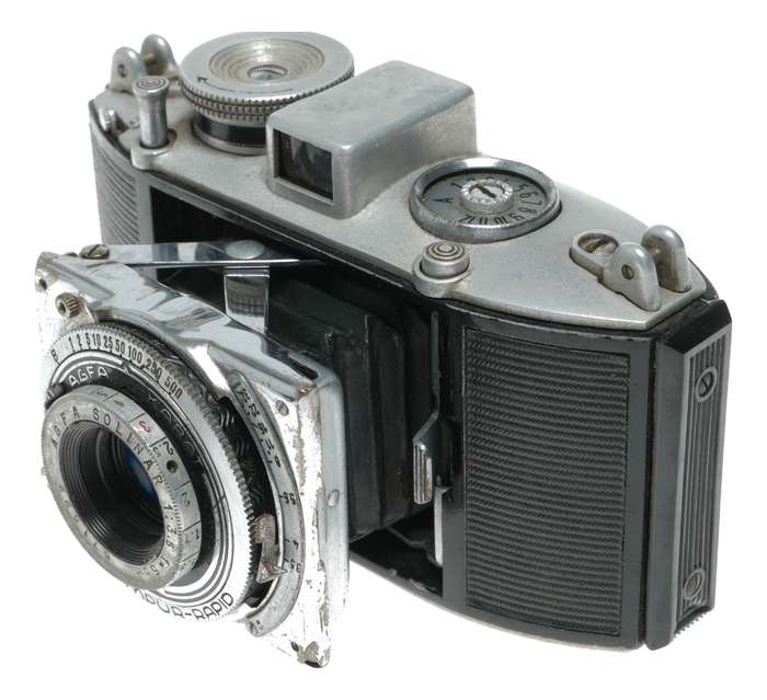 Agfa Karat 3.5 Folding 35mm Cartridge Film Camera Solinar 1:3.5 f=5cm