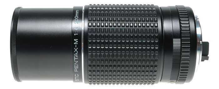 Pentax-M 1:4 200mm Macro SLR Camera Telephoto Lens Caps Original Pouch