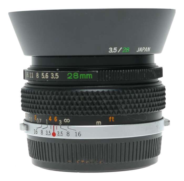 Olympus OM Auto-W 1:3.5 28mm Wide Angle Camera Lens Hood Cap Keeper