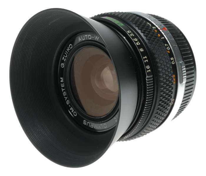 Olympus OM Auto-W 1:3.5 28mm Wide Angle Camera Lens Hood Cap Keeper