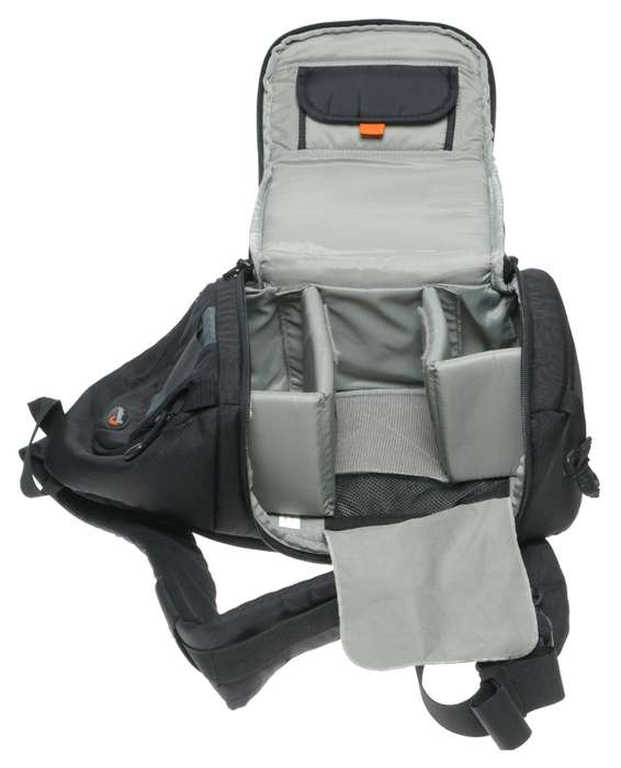 Lowepro Slingshot 100 AW Black DSLR camera bag with shoulder strap