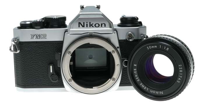 Nikon FM2 SLR Film Camera 1.8/50 Series E 2.8/28 Elicar V-HQ Macro Lenses