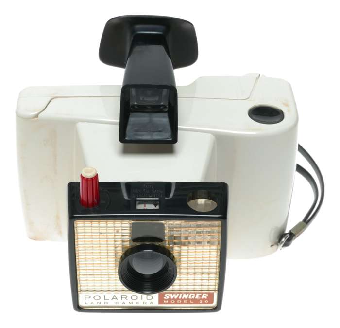 Polaroid Land Swinger Model 20 Instant Film Camera Instructions Case