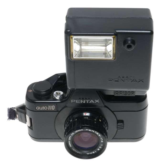 Pentax 110 Auto Subminiature Film Camera AF130P Flash Spares Props