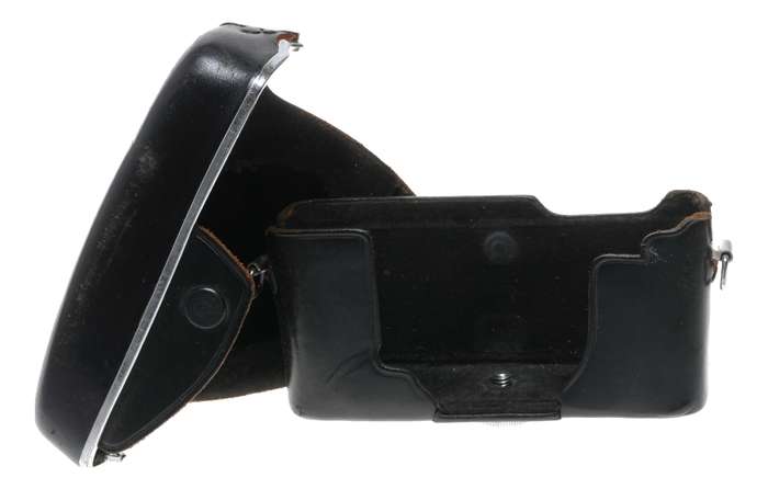 Yashica black 35mm vintage film camera antique leather ever ready case