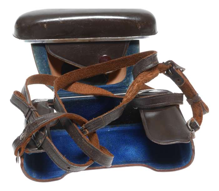Ricoh ever ready vintage film camera antique leather case w. strap
