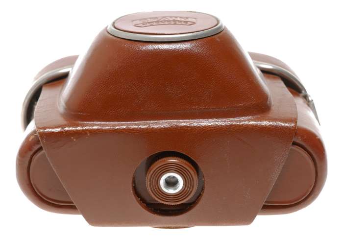 Braun Nurnberg tan vintage film camera antique leather hard case