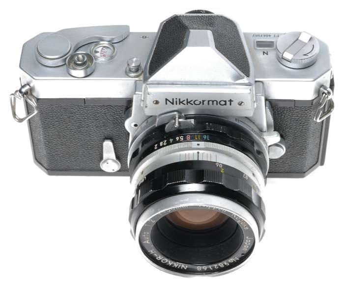 Nikkormat FT SLR 35mm Film Camera Nikkor-H Auto 1:2 f=50mm Lens
