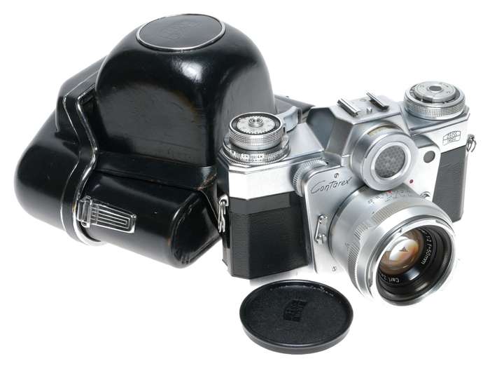 Zeiss Ikon Contarex Bullseye SLR Camera Planar 1:2 f=50mm Lens