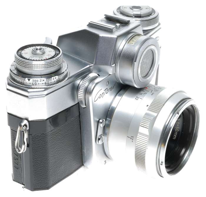 Zeiss Ikon Contarex Bullseye SLR Camera Planar 1:2 f=50mm Lens