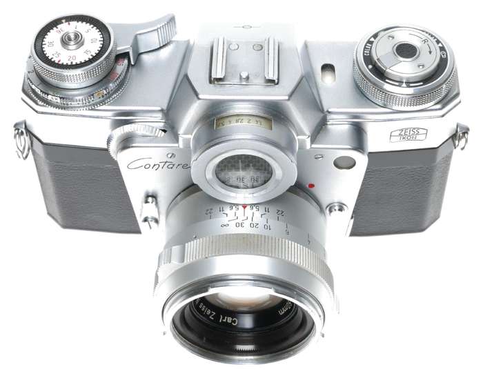 Zeiss Ikon Contarex Bullseye SLR Camera Planar 1:2 f=50mm Lens
