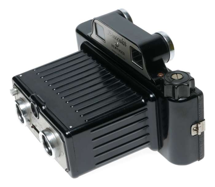Coronet 3-D Stereo 4.5x5 Camera Early Version Bakelite