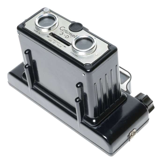Coronet 3-D Stereo 4.5x5 Camera Early Version Bakelite